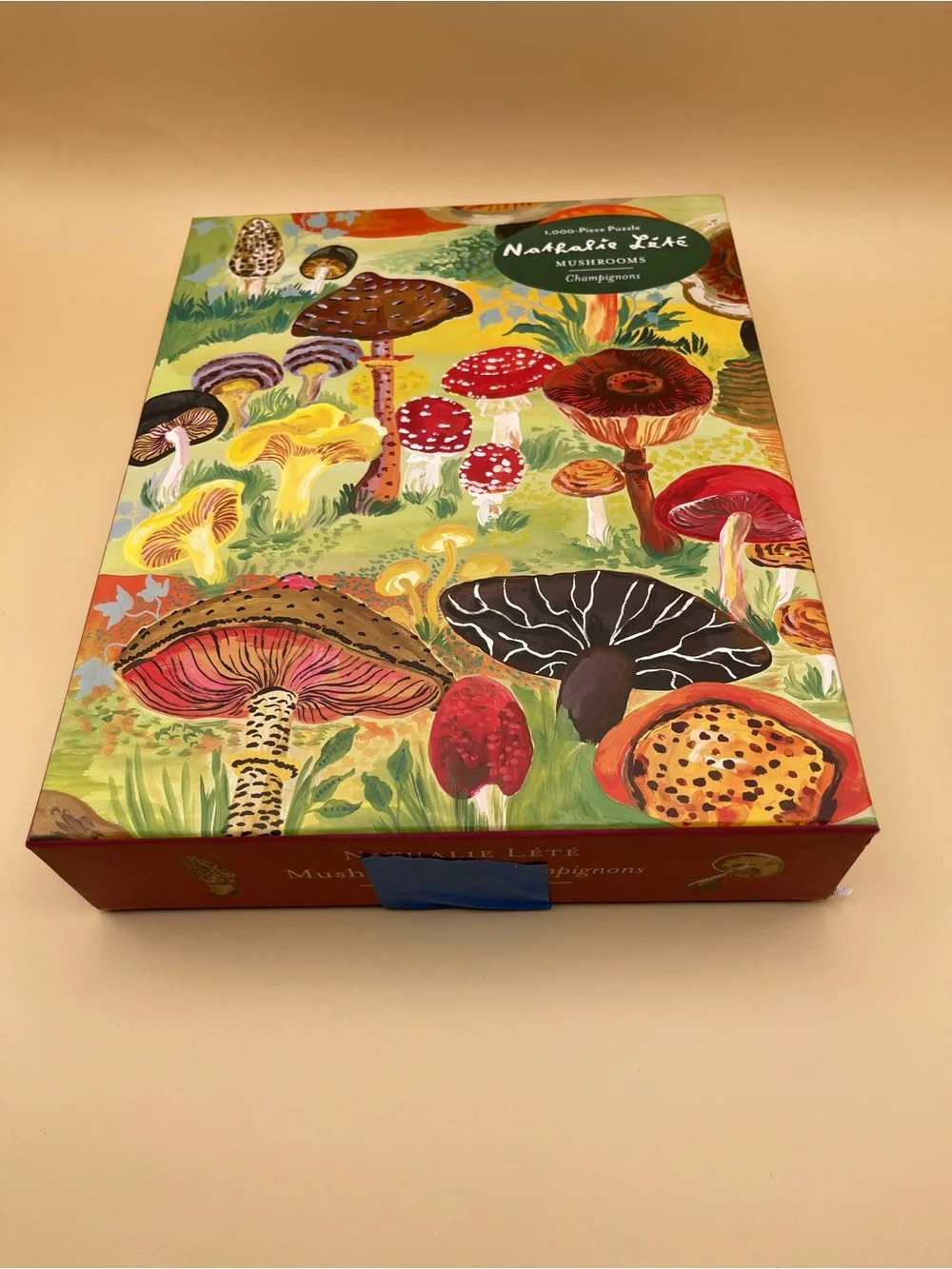 Nathaniel Lété 'Mushrooms' 1000-Piece Puzzle - Colorful Mushroom Illustration
